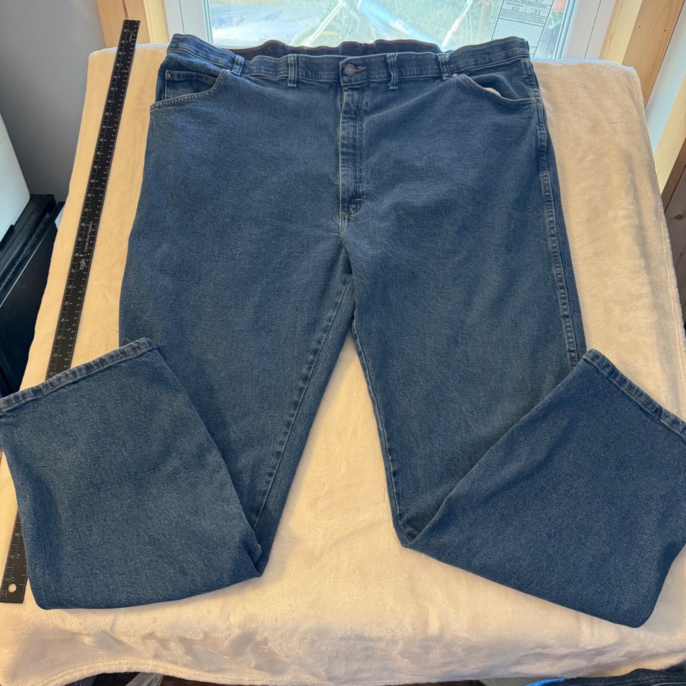 Riders by Lee Comfort Flex Mens Jeans 48x32 Medium Wash Straight Leg Denim